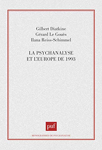 Stock image for La psychanalyse et l'Europe de 1993 for sale by medimops