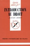 Imagen de archivo de Introduction au Droit a la venta por medimops