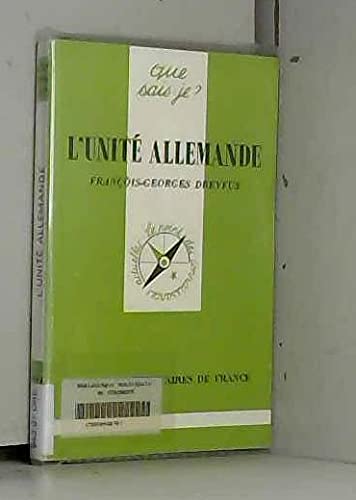 Imagen de archivo de L'Unit Allemande a la venta por Ammareal