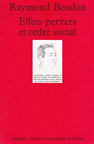 Beispielbild fr Effets Pervers Et Ordre Social zum Verkauf von RECYCLIVRE