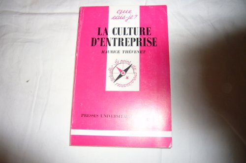 Beispielbild fr La culture d'entreprise. 1e dition zum Verkauf von Librairie La MASSENIE  MONTOLIEU