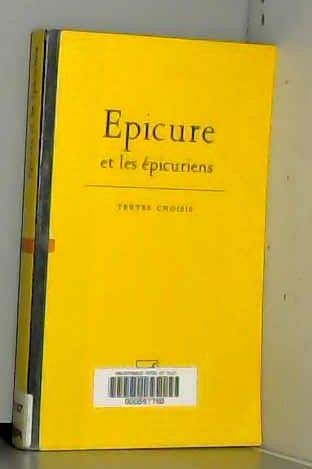 Beispielbild fr Epicure et les Epicuriens zum Verkauf von medimops