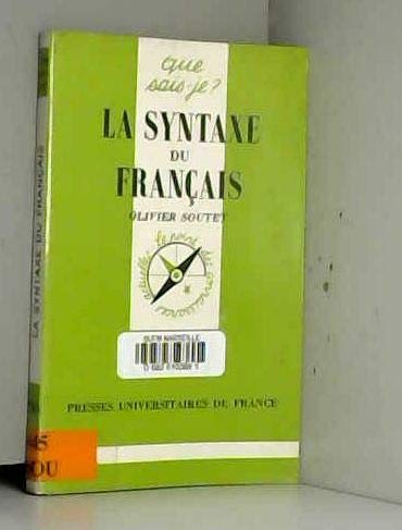 Beispielbild fr La Syntaxe du franais zum Verkauf von Ammareal