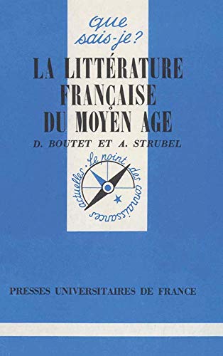Beispielbild fr La littrature franaise du Moyen Age zum Verkauf von Ammareal