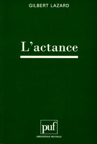 Stock image for L'actance Lazard, Gilbert for sale by Au bon livre