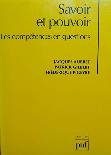 9782130459286: Savoir et pouvoir: Les comptences en questions