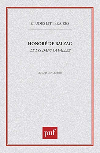 Stock image for Honor de Balzac : "Le Lys dans la valle" for sale by medimops
