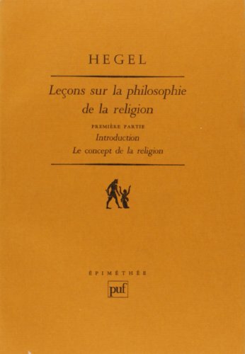 Beispielbild fr Leons sur la philosophie de la religion : Tome 1, Introduction, le concept de religion zum Verkauf von deric