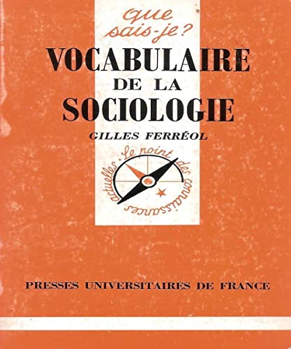 Imagen de archivo de Vocabulaire de la sociologie a la venta por Ammareal