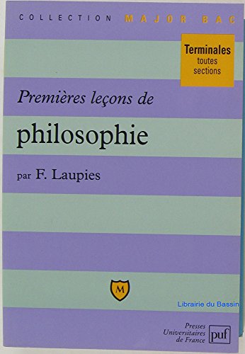 Beispielbild fr Premires leons de philosophie zum Verkauf von medimops