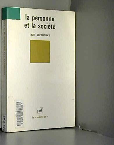 Beispielbild fr La personne et la socit zum Verkauf von Ammareal