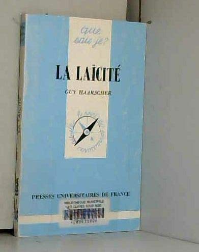 Beispielbild fr La Lacit zum Verkauf von Ammareal