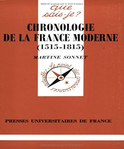 Beispielbild fr 1515-1815 Chronologie de la France moderne zum Verkauf von Ammareal