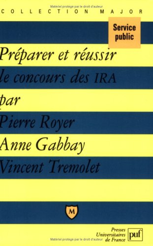 Beispielbild fr Prparer et russir le concours des IRA zum Verkauf von Ammareal