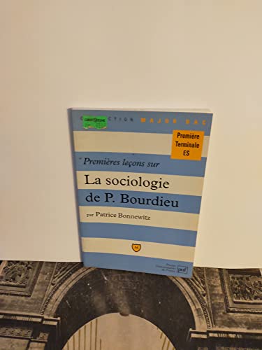 9782130482857: Premires leons sur La sociologie de Pierre Bourdieu