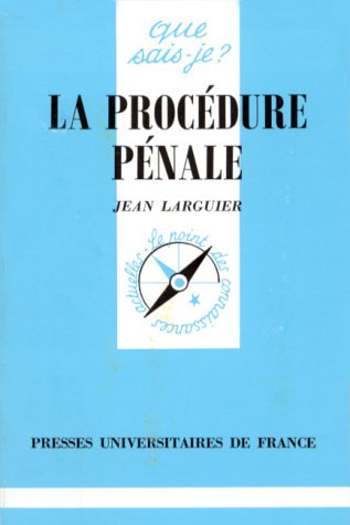 Stock image for La Procdure Pnale for sale by Ammareal