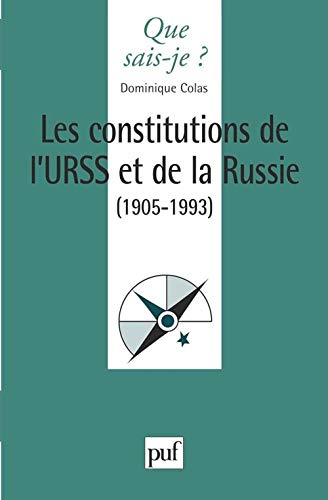 Beispielbild fr Les Constitutions de l'URSS et de la Russie zum Verkauf von Ammareal