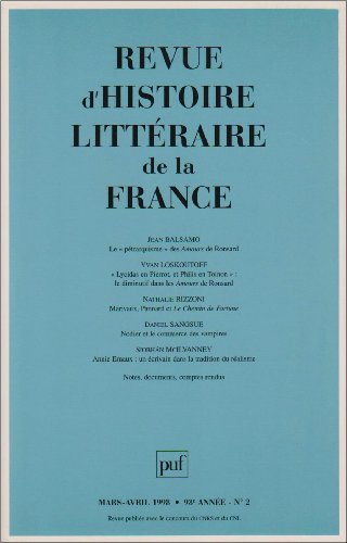 Stock image for rhlf 1998, n 2 for sale by LiLi - La Libert des Livres