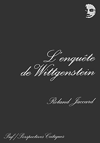 L'enquÃªte de Wittgenstein (9782130495925) by Jaccard, Roland