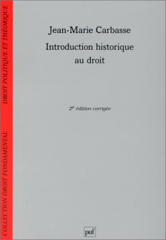 Beispielbild fr Introduction historique au droit, 2e dition zum Verkauf von Ammareal