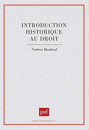 Beispielbild fr Introduction historique au droit zum Verkauf von Ammareal