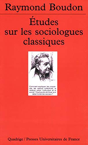 Beispielbild fr Etudes Sur Les Sociologues Classiques. Vol. 1 zum Verkauf von RECYCLIVRE