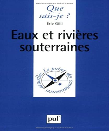 Beispielbild fr Eaux et rivires souterraines zum Verkauf von Ammareal