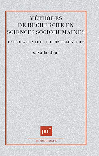 Beispielbild fr Mthodes de recherche en sciences sociohumaines : Approche critique des techniques zum Verkauf von medimops