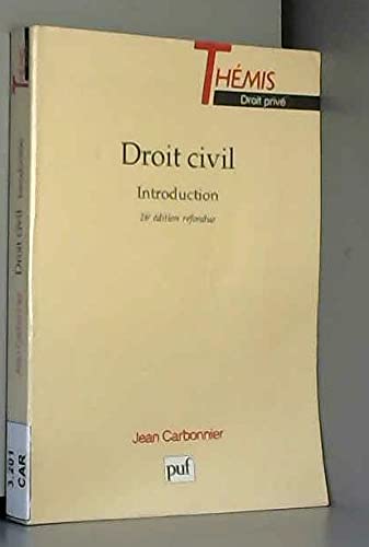 Whichever empty blanket jean carbonnier - droit civil introduction - AbeBooks