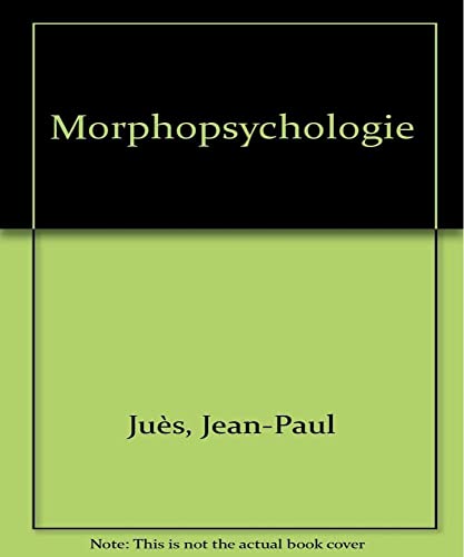 Stock image for La Morphopsychologie for sale by RECYCLIVRE
