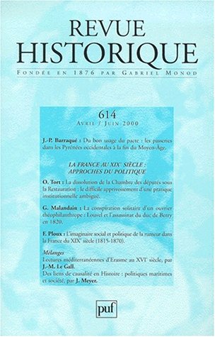 Stock image for Revue historique n614 - Avril-Juin 2000. for sale by PAROLES