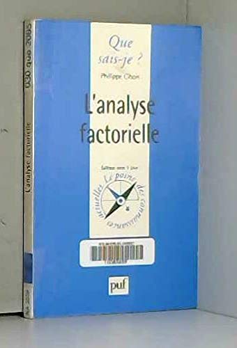 L'analyse factorielle (9782130508830) by Cibois, Philippe