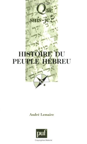 Imagen de archivo de Histoire du peuple hebreu a la venta por Ammareal