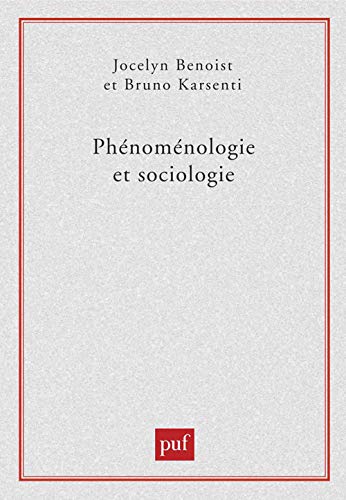 Imagen de archivo de Ph nom nologie et sociologie a la venta por AwesomeBooks