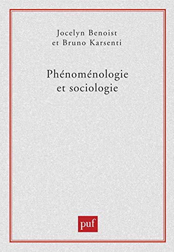 Stock image for Ph nom nologie et sociologie for sale by AwesomeBooks