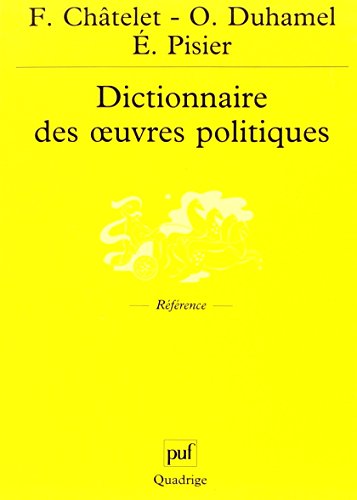 9782130518785: Dictionnaire des oeuvres politiques