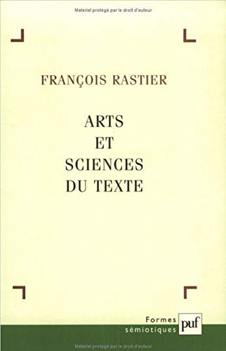 Imagen de archivo de Arts et sciences du texte a la venta por Revaluation Books