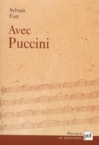 Beispielbild fr Avec Puccini zum Verkauf von Librairie de l'Avenue - Henri  Veyrier