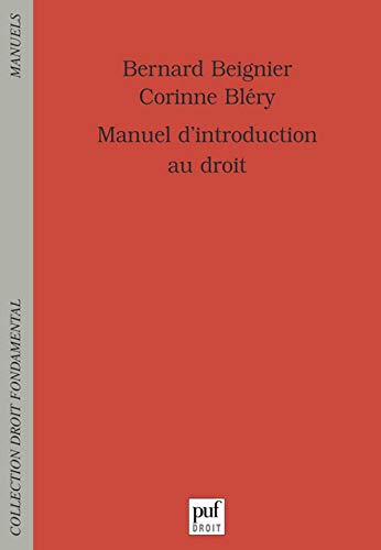 Stock image for Manuel d'introduction au droit : Premire anne de licence - Premier semestre for sale by Ammareal