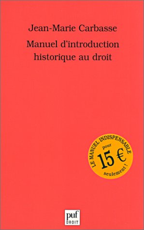 9782130525592: Manuel d'introduction historique au droit