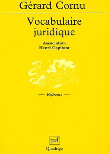 Stock image for Vocabulaire juridique for sale by Chapitre.com : livres et presse ancienne