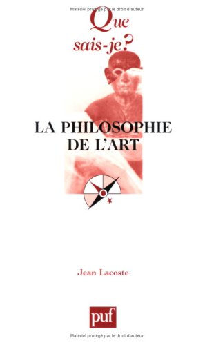 Stock image for La Philosophie de l'art for sale by medimops