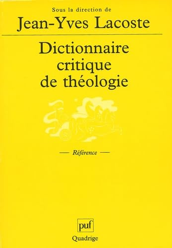 Stock image for Dictionnaire critique de thologie for sale by medimops