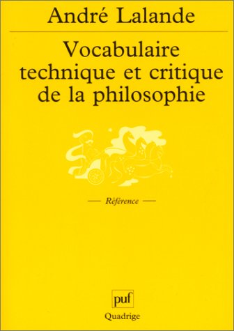 9782130530930: Vocabulaire technique et critique de la philosophie (Quadrige)