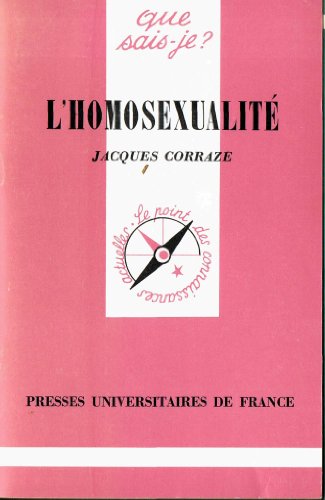 Beispielbild fr L'Homosexualit zum Verkauf von medimops