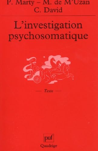 Stock image for L'investigation psychosomatique for sale by librairie le Parnasse