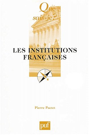 Stock image for Les Institutions franaises for sale by Ammareal