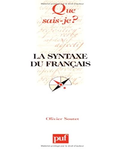 Beispielbild fr La syntaxe du franais zum Verkauf von Ammareal