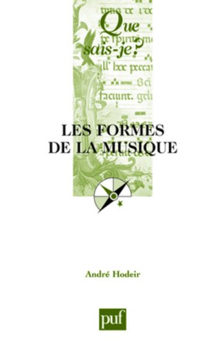 Stock image for Les Formes de la musique for sale by medimops