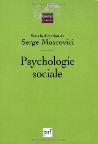 Beispielbild fr Psychologie sociale zum Verkauf von WorldofBooks